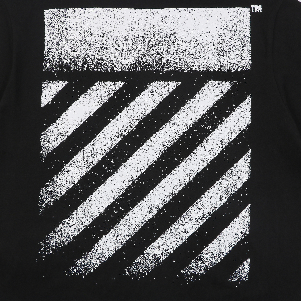 Off-White Inkjet Line Print T-Shirt | Black Short-Sleeve