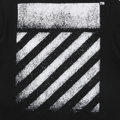 Off-White Inkjet Line Print T-Shirt | Black Short-Sleeve