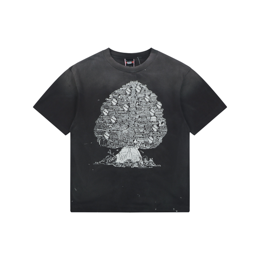 Saint Michael Tree of Life Print Short-Sleeve T-Shirt