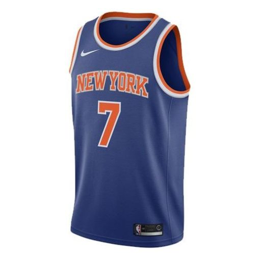 Nike Knicks Anthony #7 SW Fan Edition Basketball Jersey/Vest, Blue