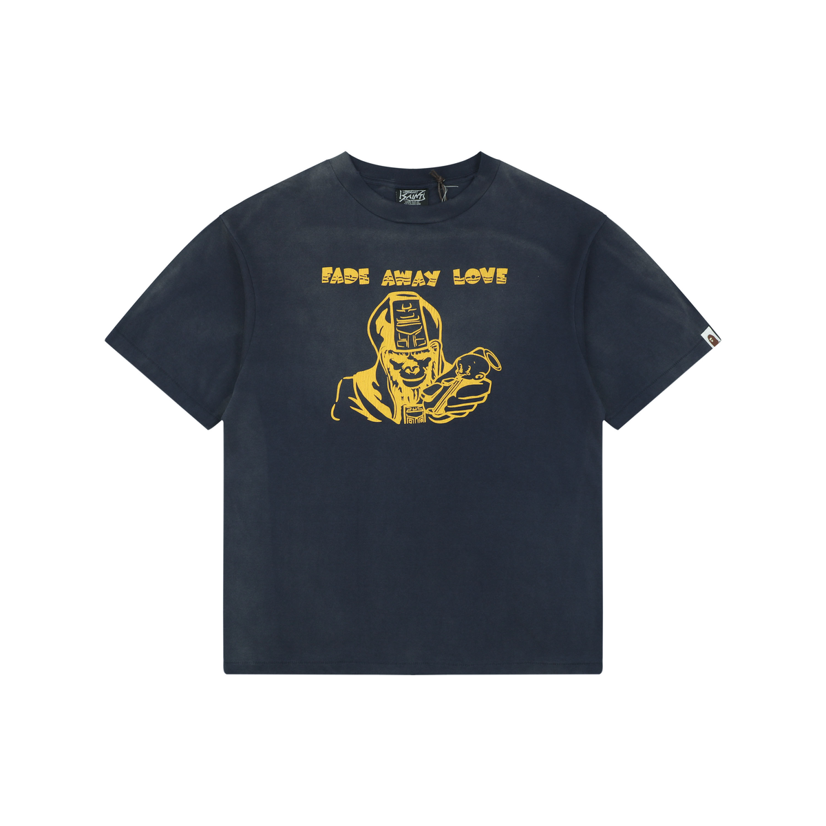 Saint Michael Short-Sleeve T-Shirt with Ape-Devil Graphic