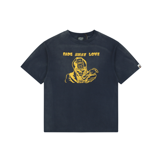 Saint Michael Short-Sleeve T-Shirt with Ape-Devil Graphic