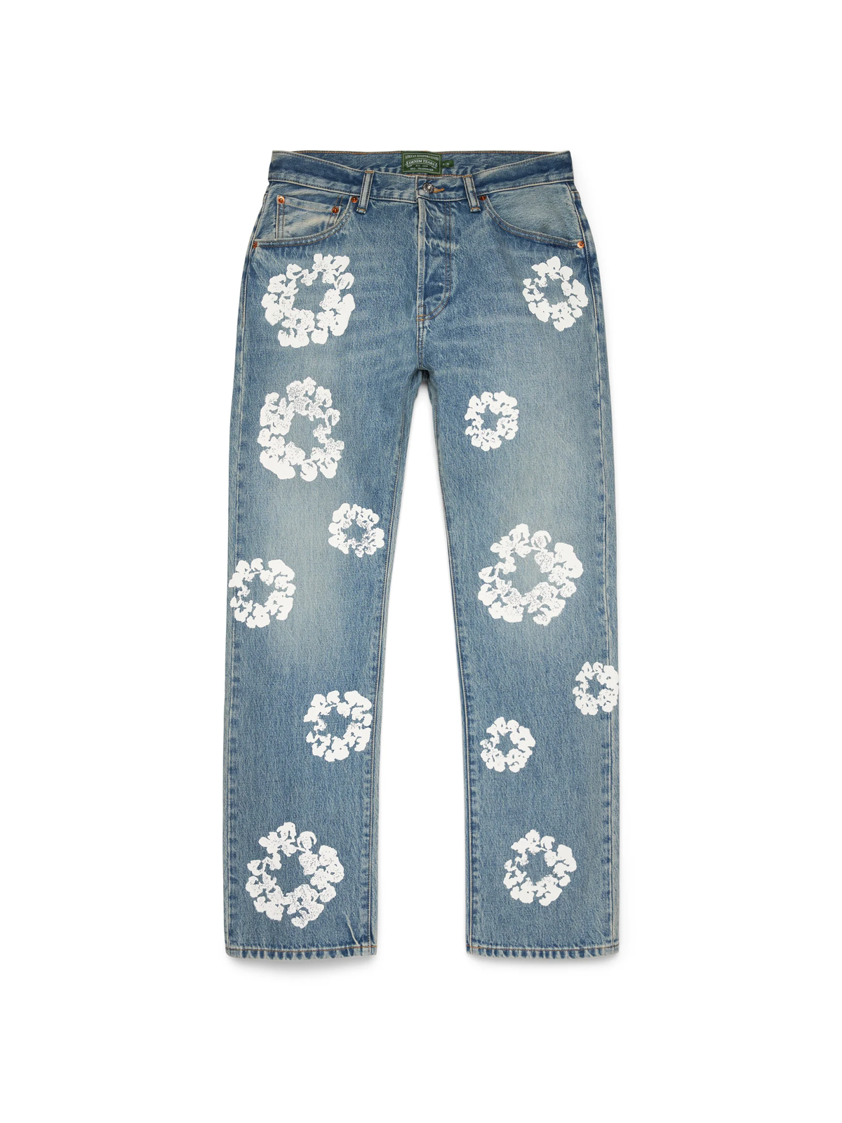 Denim Tears Cotton Wreath Straight Denim Pant | Light Wash