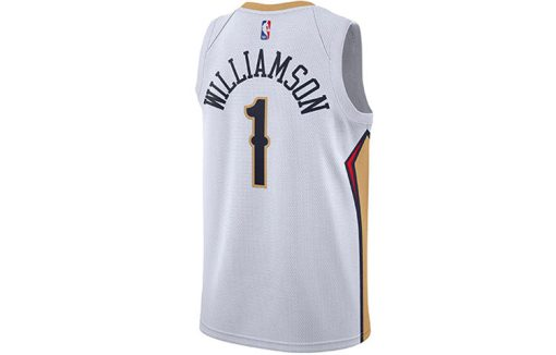 Nike New Orleans Pelicans No. 1 SW Fan Edition Basketball Jersey | White