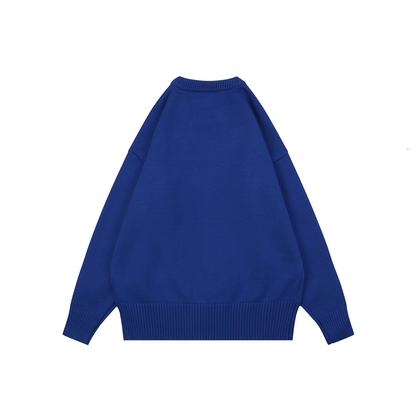 AMI Paris Heart-Jacquard Crew-Neck Sweater | Knit Pullover