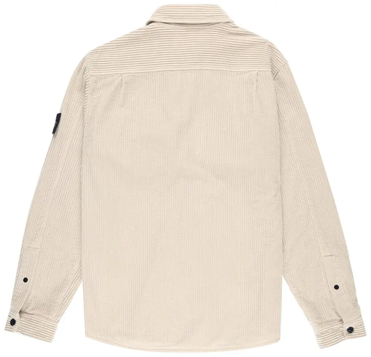 Stone Island Unisex Corduroy Workwear-Inspired Long-Sleeve Shirt Dress