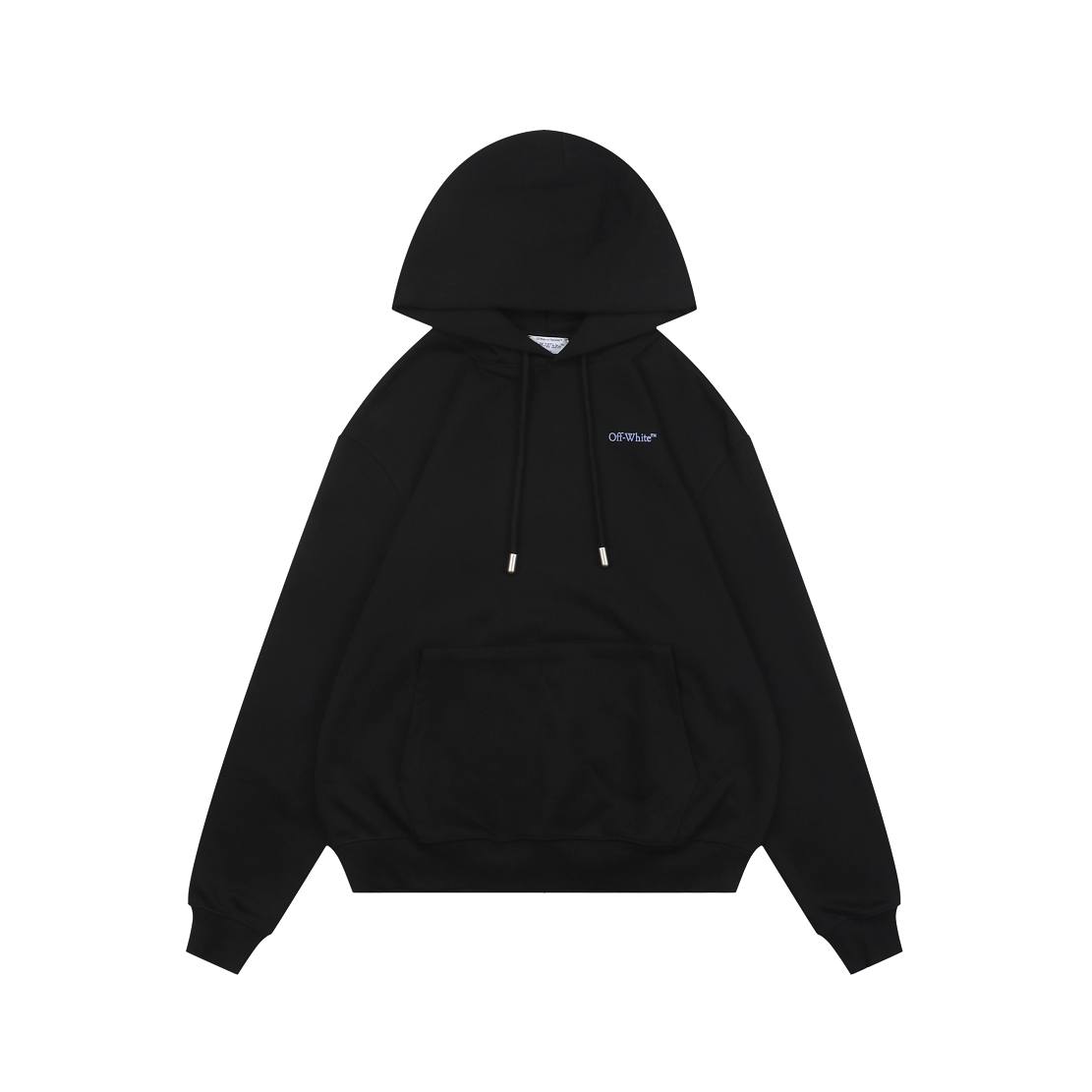 Off-White Portrait Overlay Arrow Print Hoodie – Black | Photo Collage Back Graphic Oversized Streetwear Sweatshirt
