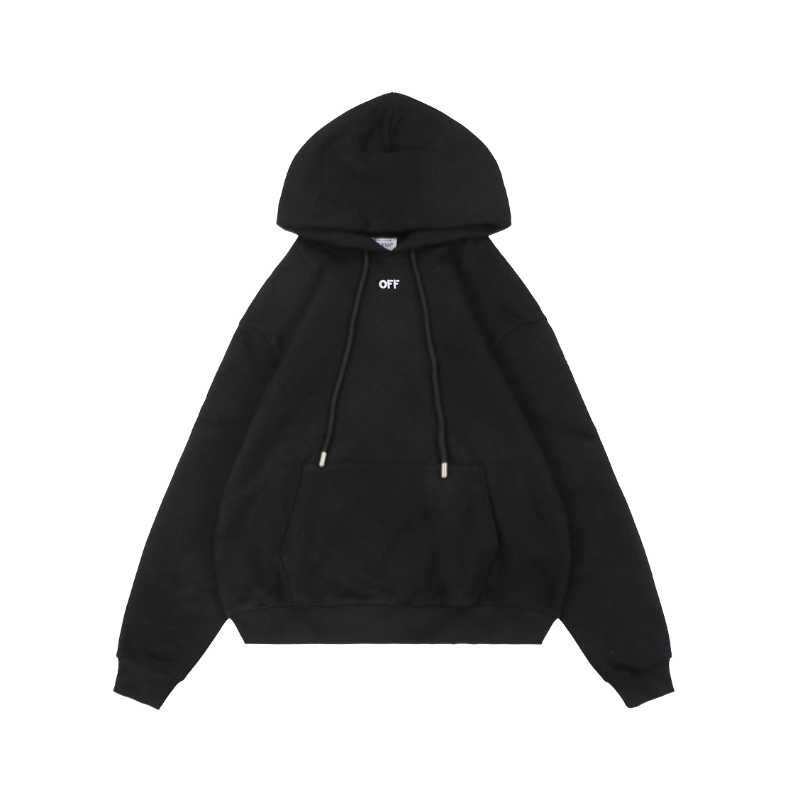 Off-White Tonal Anchor & Arrow Embroidery Hoodie