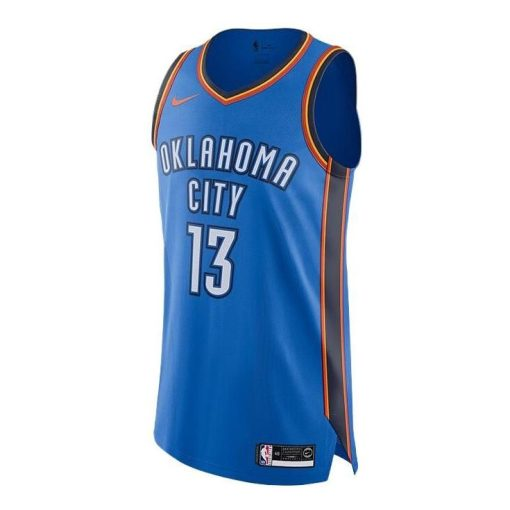 Nike Oklahoma City Thunder No. 13 Basketball Jersey - Navy Blue