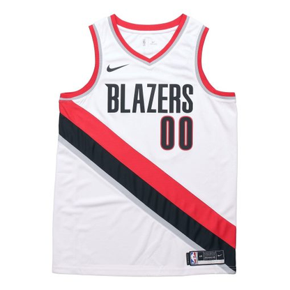 Nike Quick Dry Stripe Basketball Jersey | White/Black