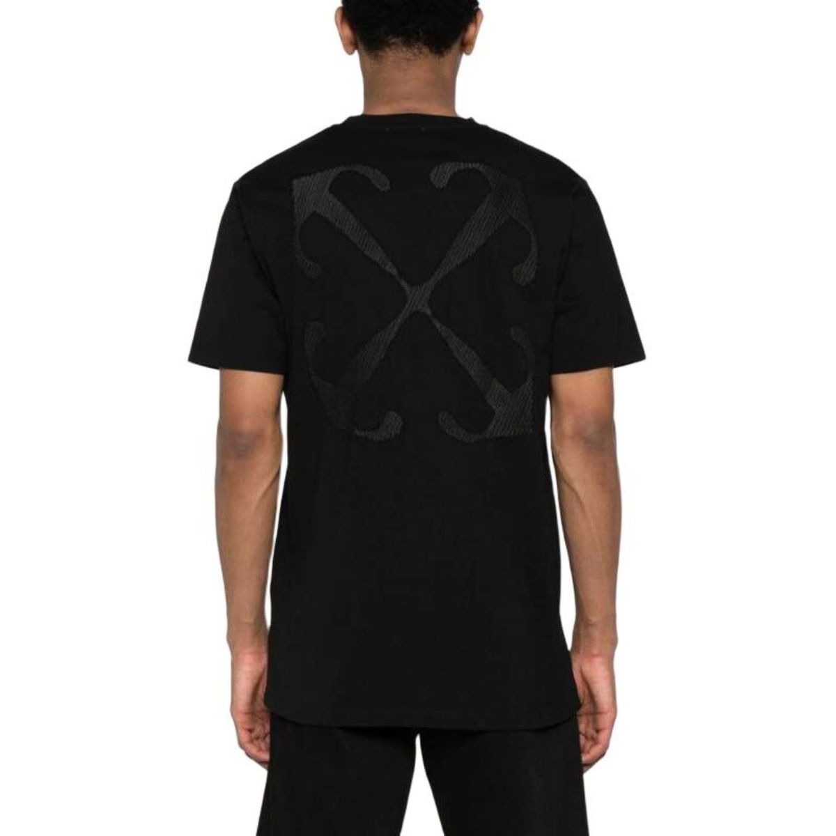 Off-White Anchor-Pattern Arrow Embroidery T-Shirt | Short-Sleeve