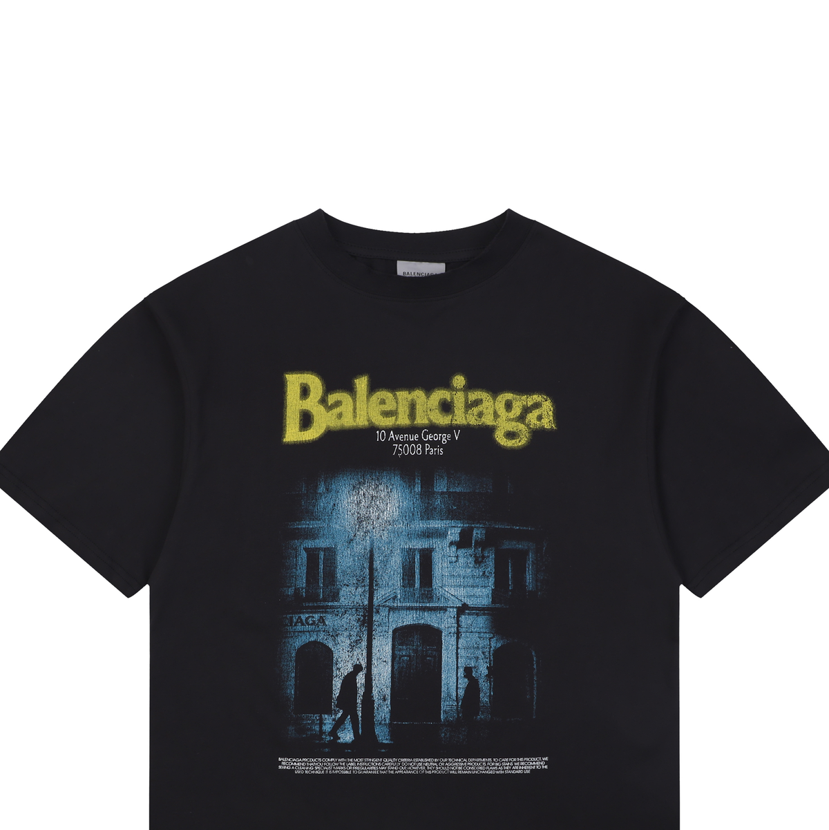 Balenciaga SS26 Letter-Print Crewneck T-Shirt – Men's