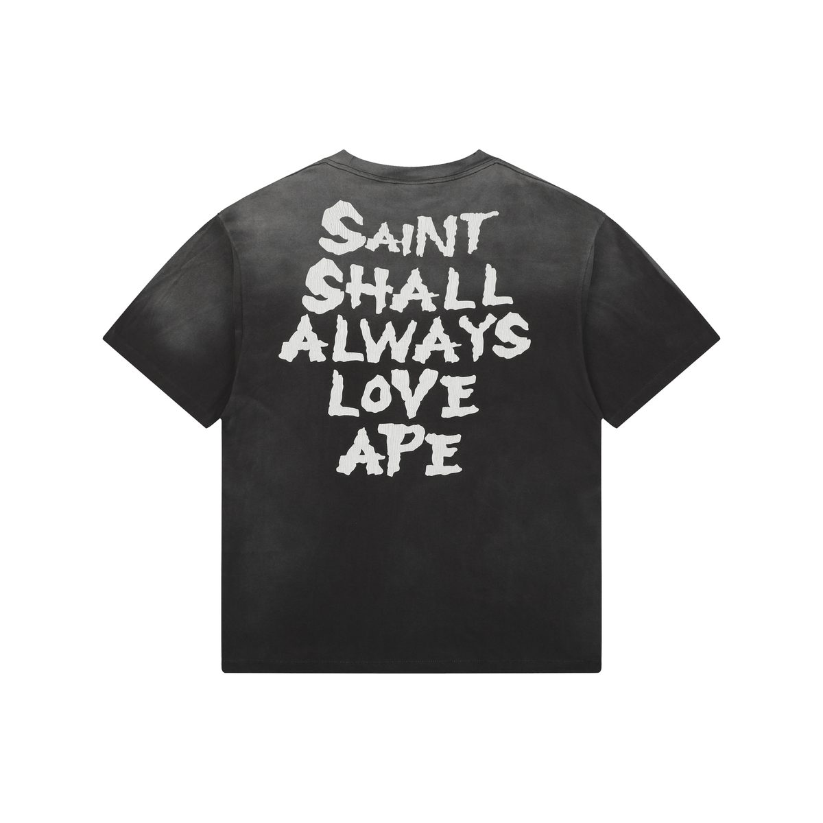 Saint Michael Skull Ape-Head Print Short-Sleeve T-Shirt