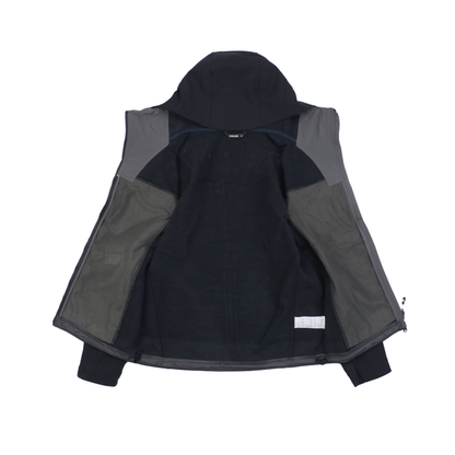 Kailas Outdoor Softshell Hooded Jacket – Black | Windproof Stretch Fleece-Lined Hiking Jacket