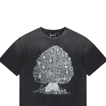 Saint Michael Tree of Life Print Short-Sleeve T-Shirt