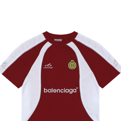 Balenciaga Soccer FW26 Printed Raglan T-Shirt – Men's