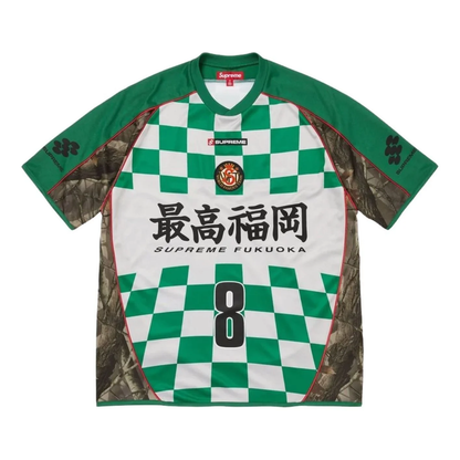 Supreme SS26 Checkerboard Soccer Jersey, Realtree Hardwoods Camo