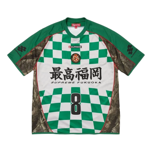 Supreme SS26 Checkerboard Soccer Jersey, Realtree Hardwoods Camo