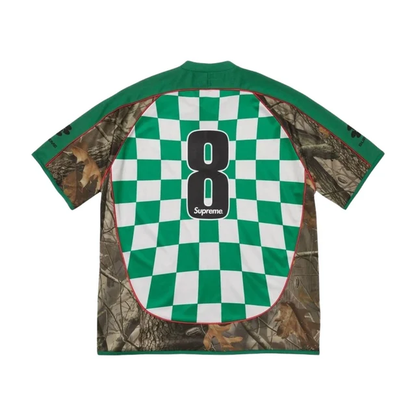 Supreme SS26 Checkerboard Soccer Jersey, Realtree Hardwoods Camo