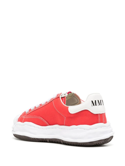 Maison Mihara Yasuhiro Ribbed-Trim Low-Top Sneakers