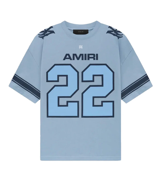 Amiri Skate-Style Short-Sleeve T-Shirt - Sky Blue