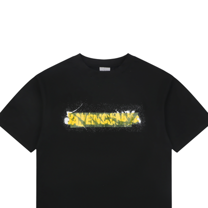 Balenciaga Tape Type Print Crew-Neck T-Shirt