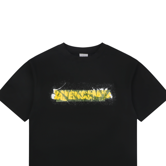 Balenciaga Tape Type Print Crew-Neck T-Shirt