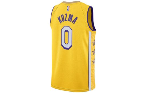 Nike 2019–20 Los Angeles Lakers Kyle Kuzma No. 0 Lore Series Jersey | Yellow