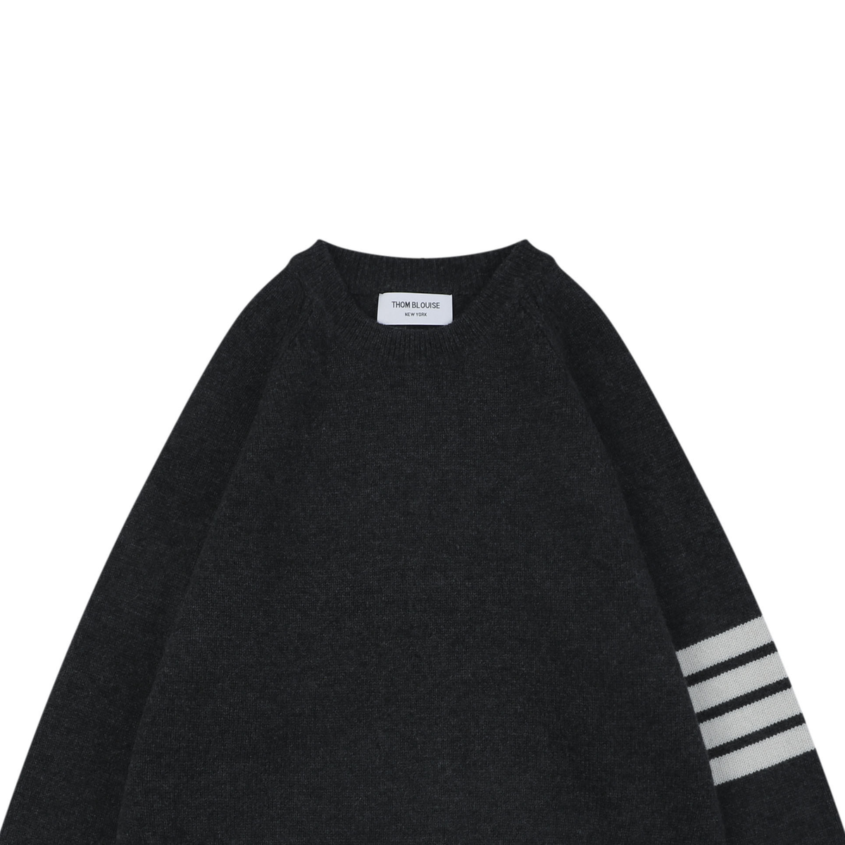 Thom Browne 4-Bar Wool Crewneck Sweater