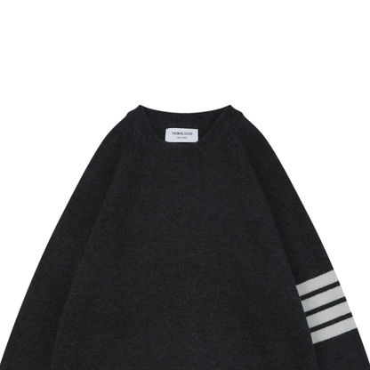Thom Browne 4-Bar Wool Crewneck Sweater