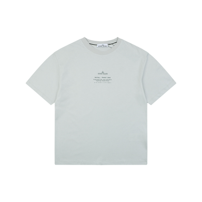 Stone Island Mottled Compass Logo Print T-Shirt | Graphite Grey