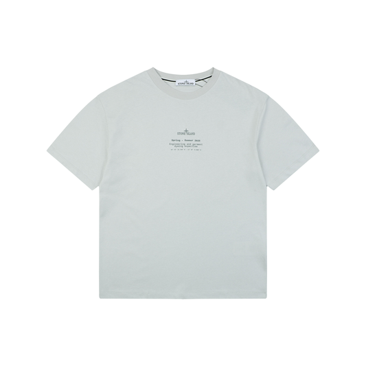 Stone Island Mottled Compass Logo Print T-Shirt | Graphite Grey