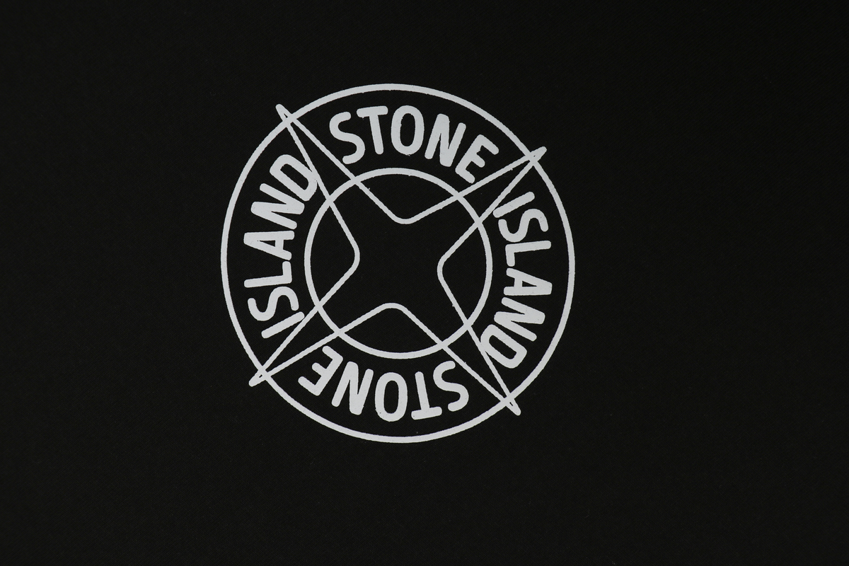 Stone Island Circle Star Logo Print Short-Sleeve T-Shirt