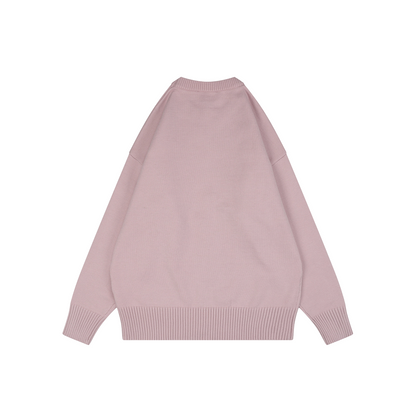 AMI Paris Heart-Jacquard Crew-Neck Sweater