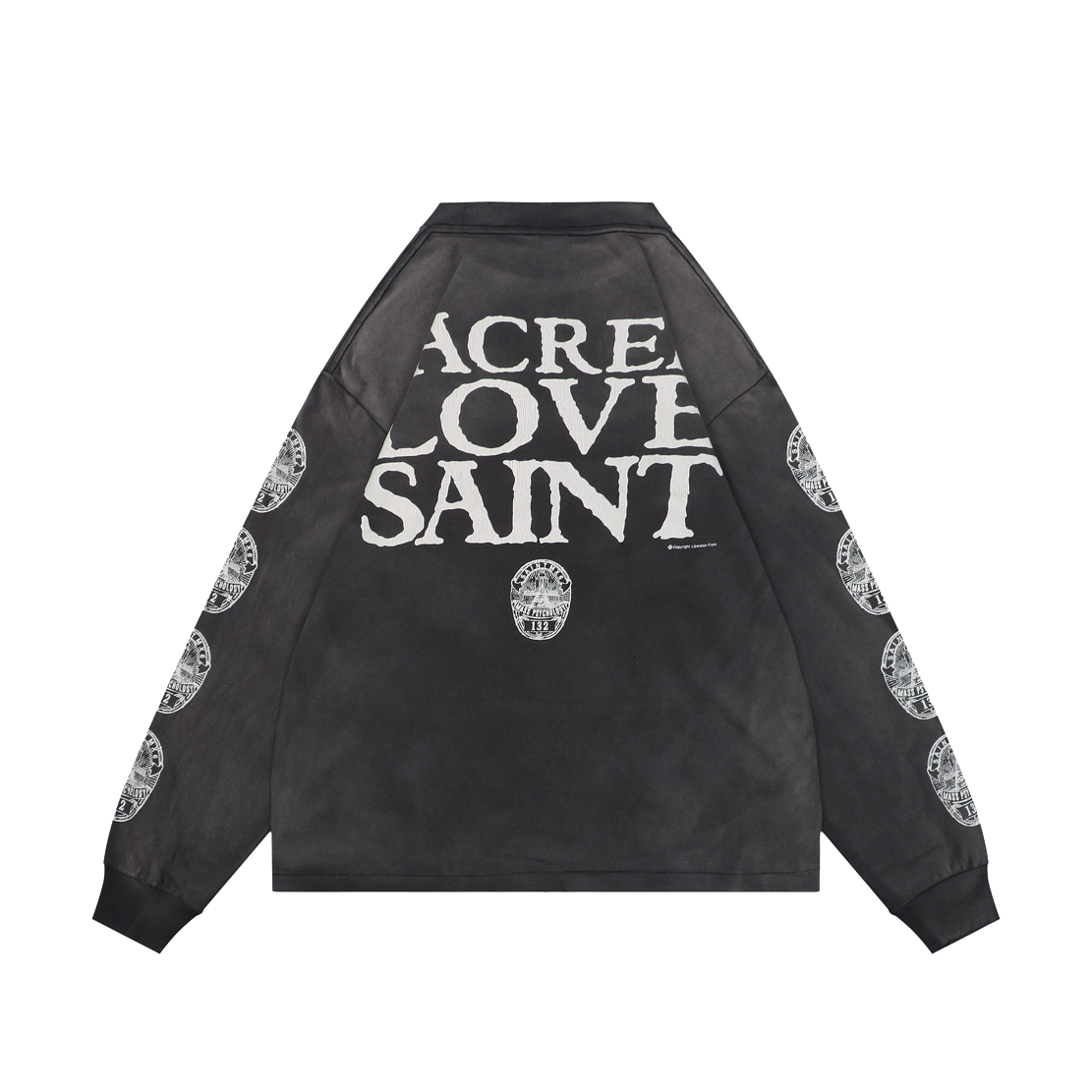 Saint Michael Large Jesus Portrait Print Long-Sleeve T-Shirt