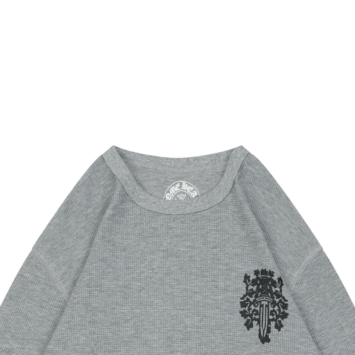 Chrome Hearts Waffle-Knit Long-Sleeve Tee | Vine & Sword Print