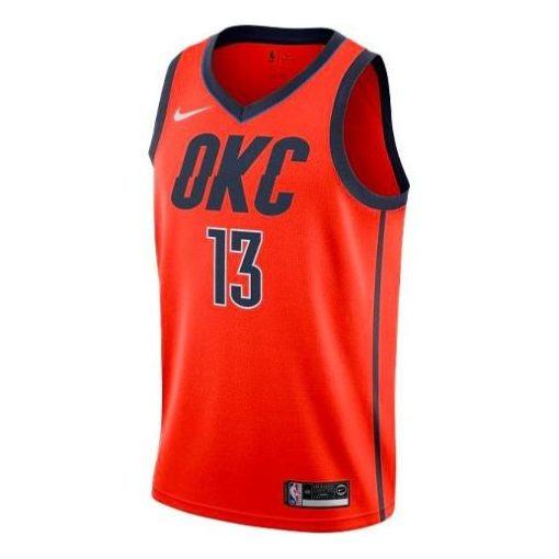 Nike Oklahoma City Thunder #13 Paul George Swingman Jersey – Orange | Earned Edition