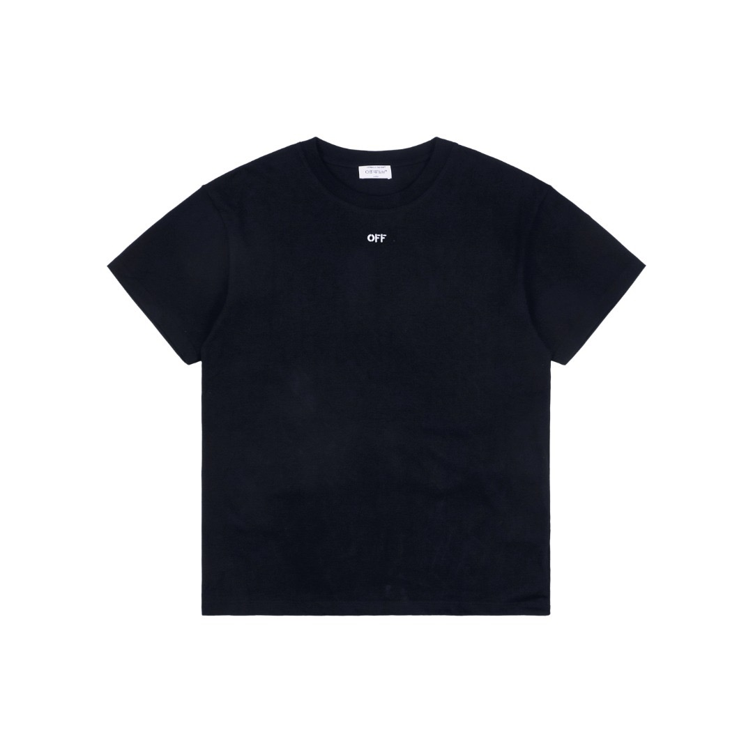 Off-White Anchor-Pattern Arrow Embroidery T-Shirt | Short-Sleeve