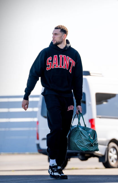 Saint Michael 2026 Red Letter Print Hoodie