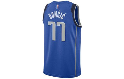 Nike Dallas Mavericks Doncic No. 77 Retro SW Fan Edition Jersey | Blue