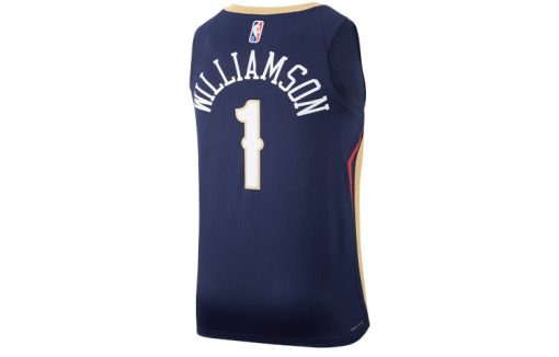 Nike New Orleans Pelicans No. 1 Retro Basketball Jersey | Blue