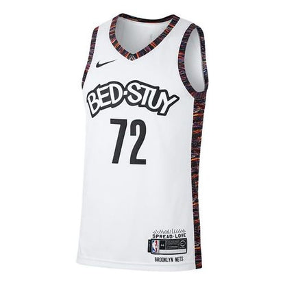 Nike Brooklyn Nets Biggie City Edition SW Fan Edition Basketball Jersey, White