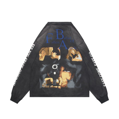 Saint Michael Cowboy Bebop Print Long-Sleeve Top
