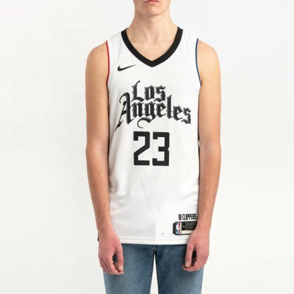 Nike Los Angeles Clippers No. 23 City  SW Fan Edition Basketball Jersey Vest | White