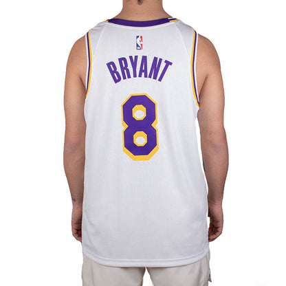 Nike Los Angeles Lakers No. 8 SW Fan Edition Basketball Jersey Vest | Home White