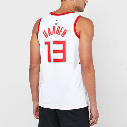 Nike Houston Rockets Harden No. 13 SW Basketball Jersey | White