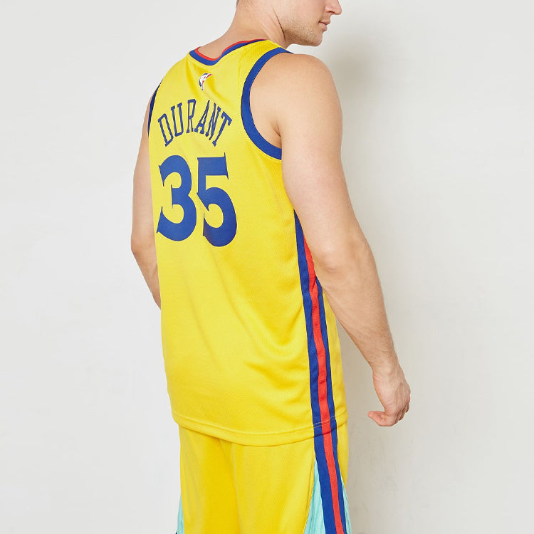 Nike Kevin Durant Golden State Warriors City Edition Swingman Basketball Jersey - Yellow