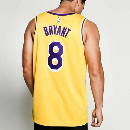 Nike Lakers Kobe No. 8 SW Fan Edition Basketball Jersey, Yellow